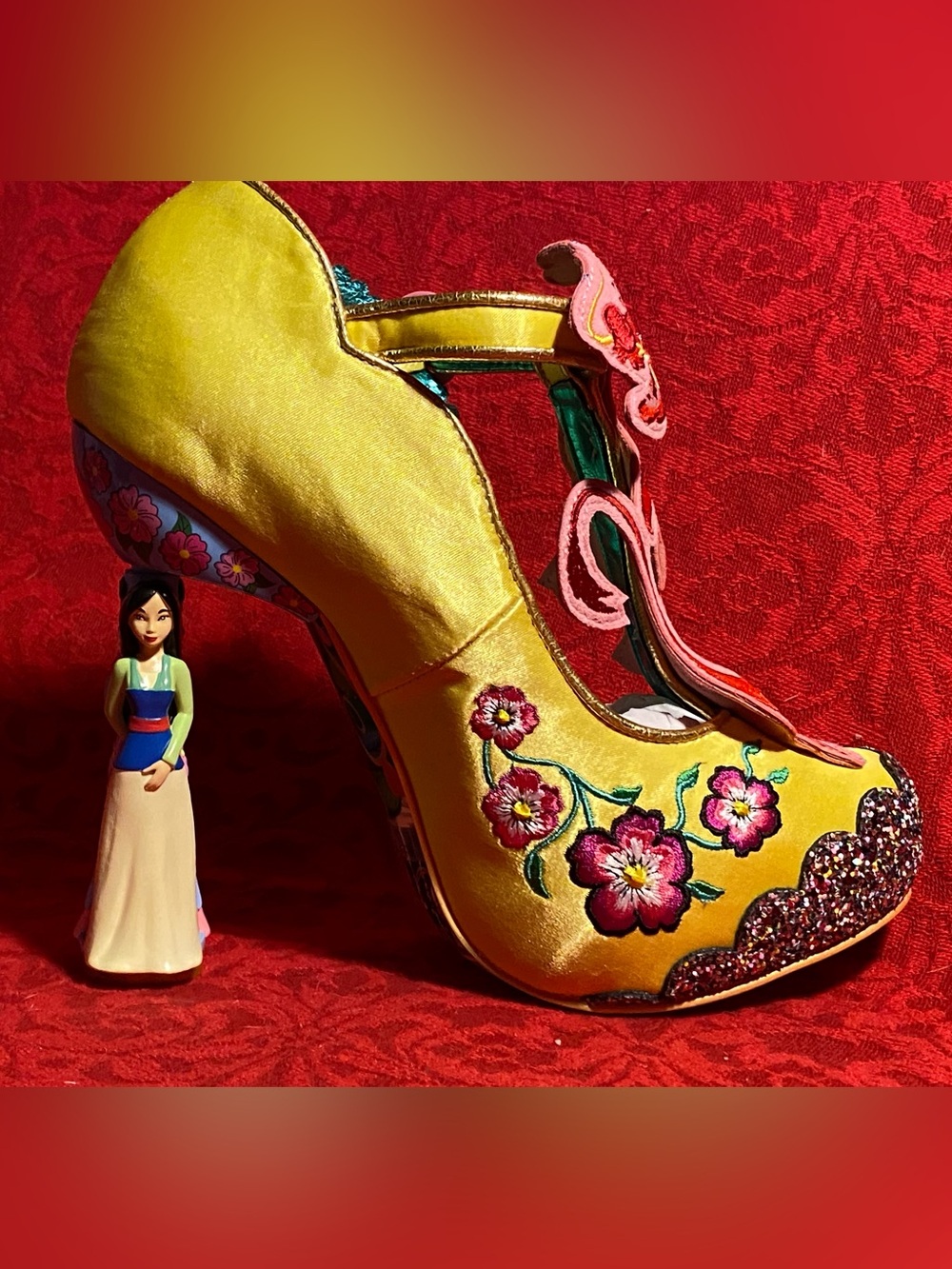 Irregular Choice Disney Princess”Let Your True Self Shine” special heels MULAN,8 - Picture 7 of 14